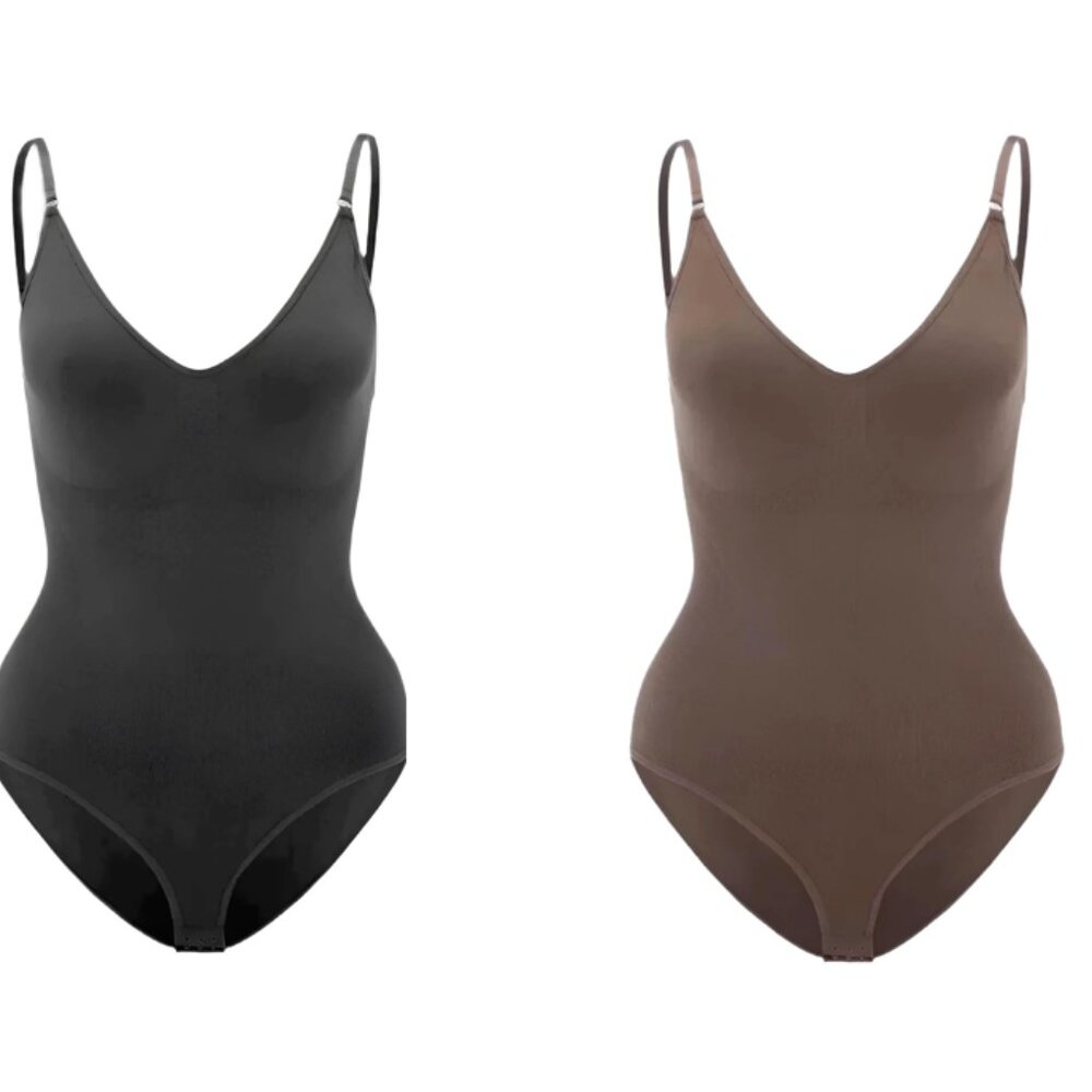 👗2 Pack Snatched Shapewear Bodysuit Sz M